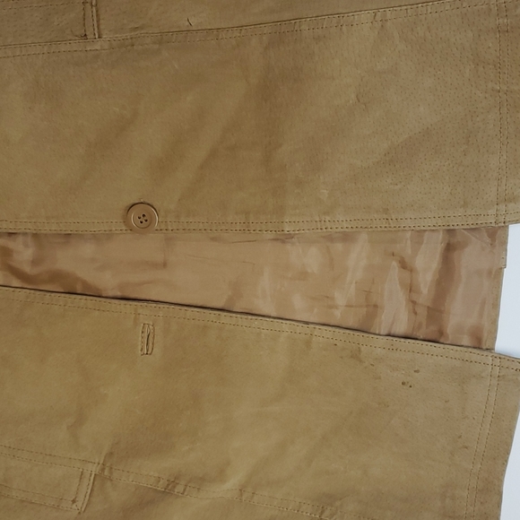 Vintage Genuine Suede Trench Length Coat, US S - Picture 7 of 12